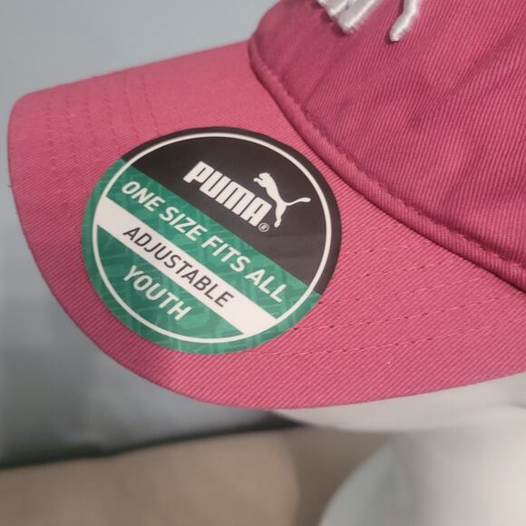 Puma Youth Osfa Pink Adjustable Hat NWT - Picture 3 of 7